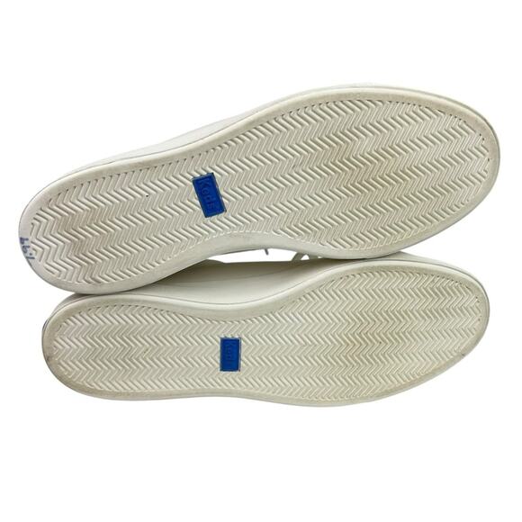 Keds Pursuit Leather Lace Up Sneakers White Pink Size 8.5 - Picture 7 of 8